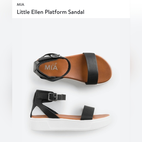 NWT MIA Kids Ellen Platform Sandals 5Y - Picture 6 of 7